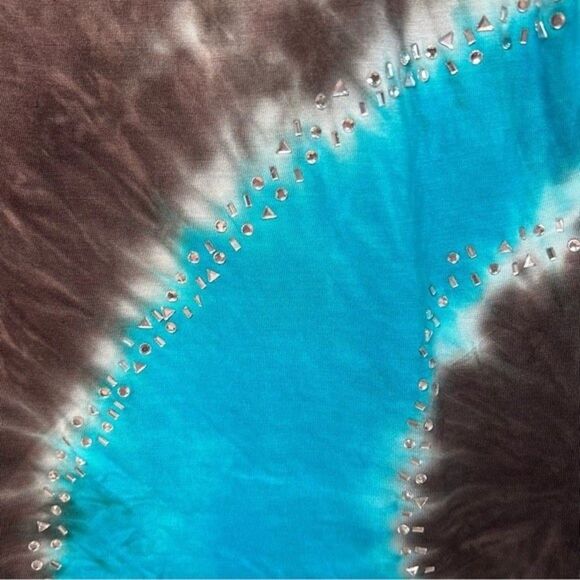 INC International Concepts Ombre Embellished Long Sleeve Top Size S - Picture 4 of 6